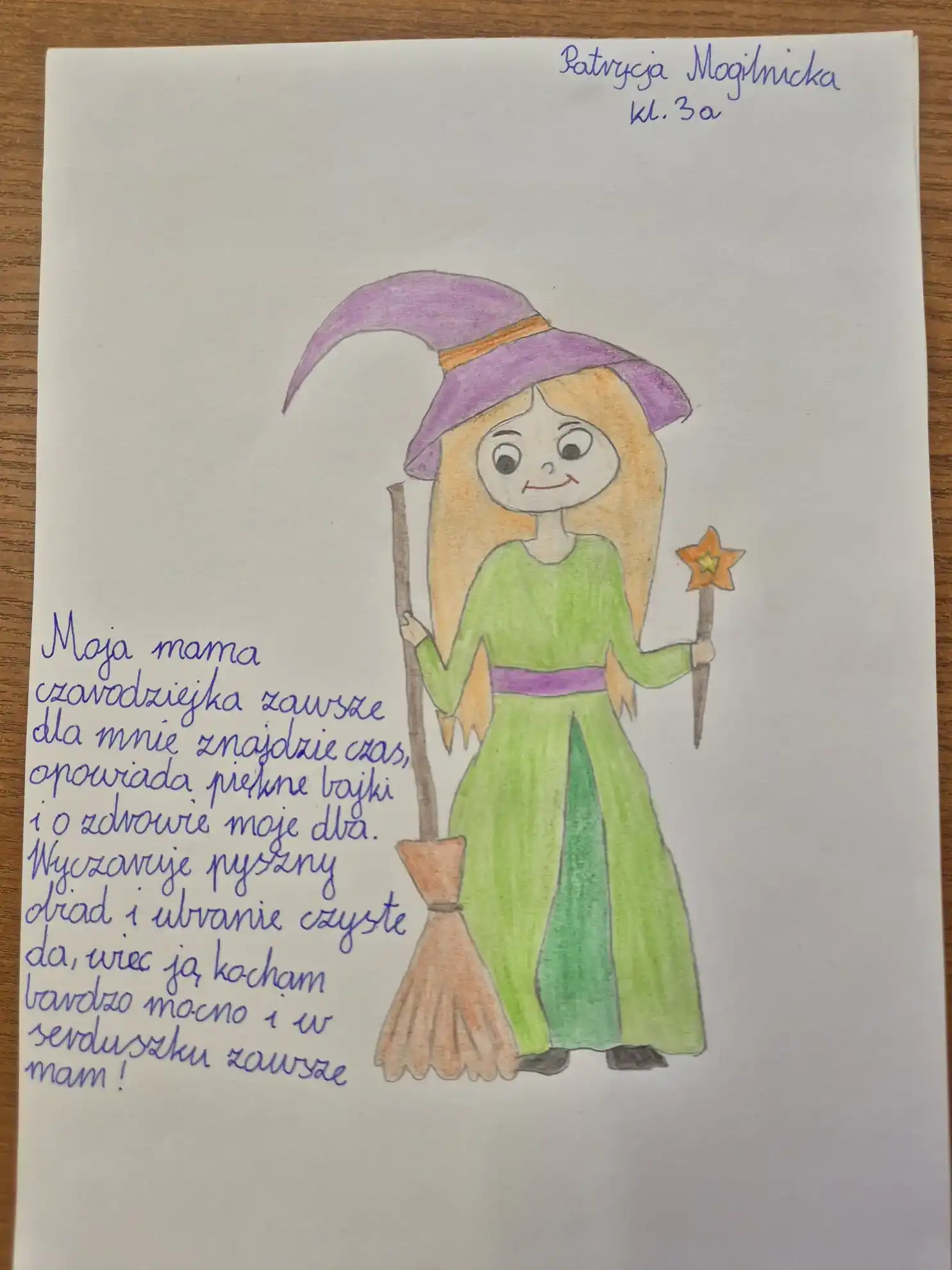 praca konkursowa - MOJA MAMA CZARODZIEJKA - powiększenie
