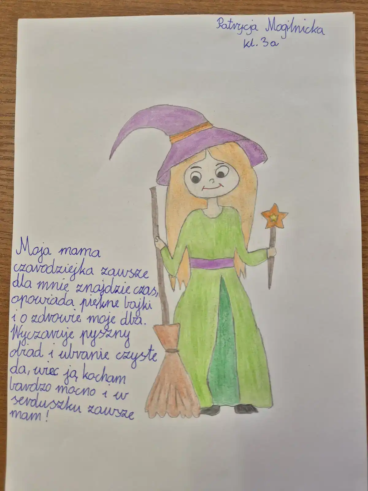 praca konkursowa - MOJA MAMA CZARODZIEJKA